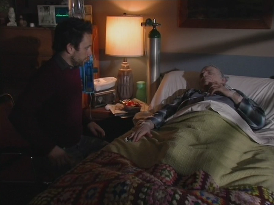 Still from It's Always Sunny S01E06: Charlie visits Pop-Pop