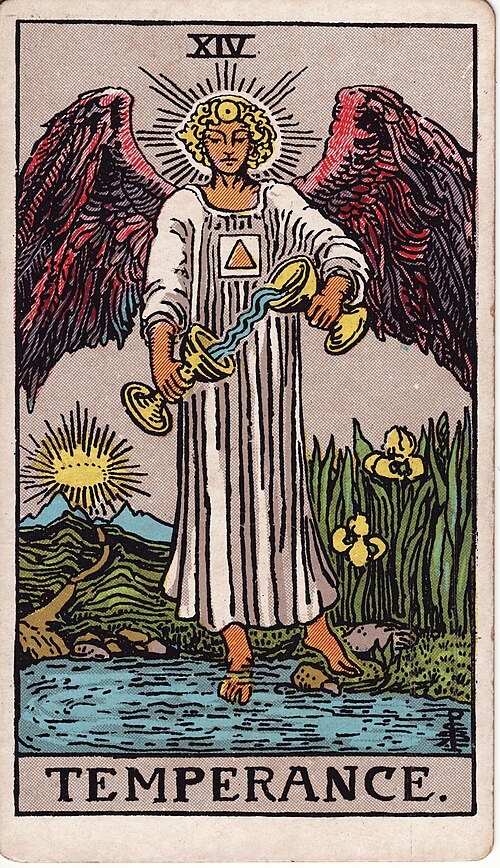 Temperance tarot card, Rider-Waite-Smith
