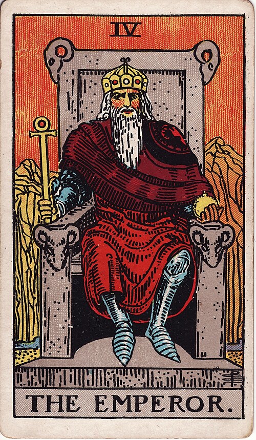 The Emperor tarot card, Rider-Waite-Smith